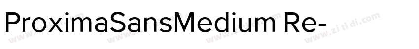 ProximaSansMedium Re字体转换
